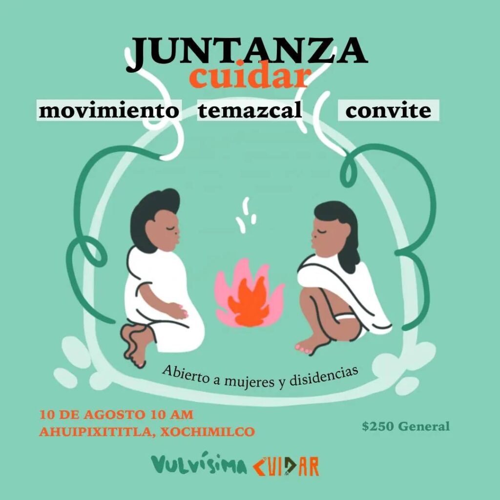 Cartel de invitación a la primer Juntanza Cuidar